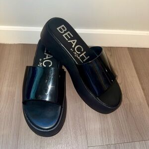 Beach by Matisse Black Slide Sandals